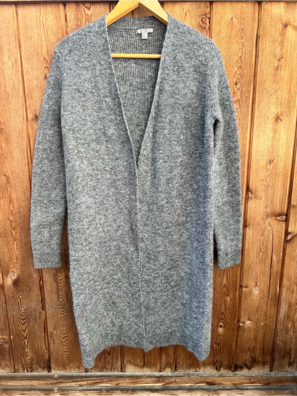 COS Oversized Mohair Wool Cardigan Size XS Open Front Longline Minimalist